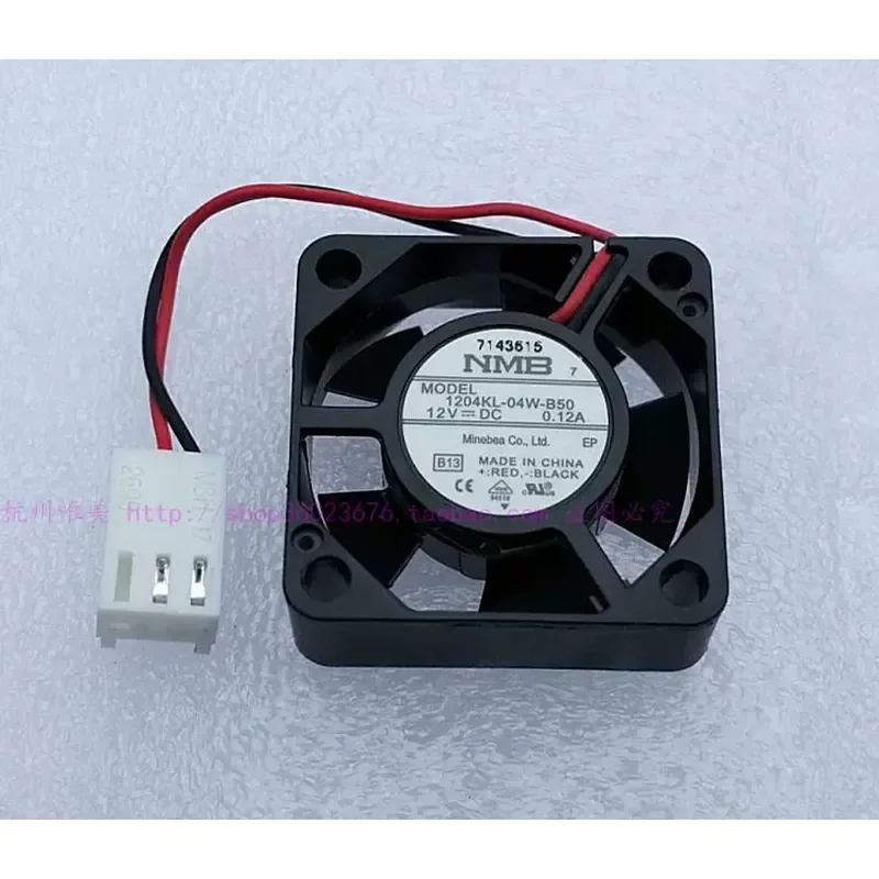 for NMB 3010 3CM Fan Double Ball Bearing 2 Wire 1204KL-04W-B50 12V 0.12A New Cooling Fan
