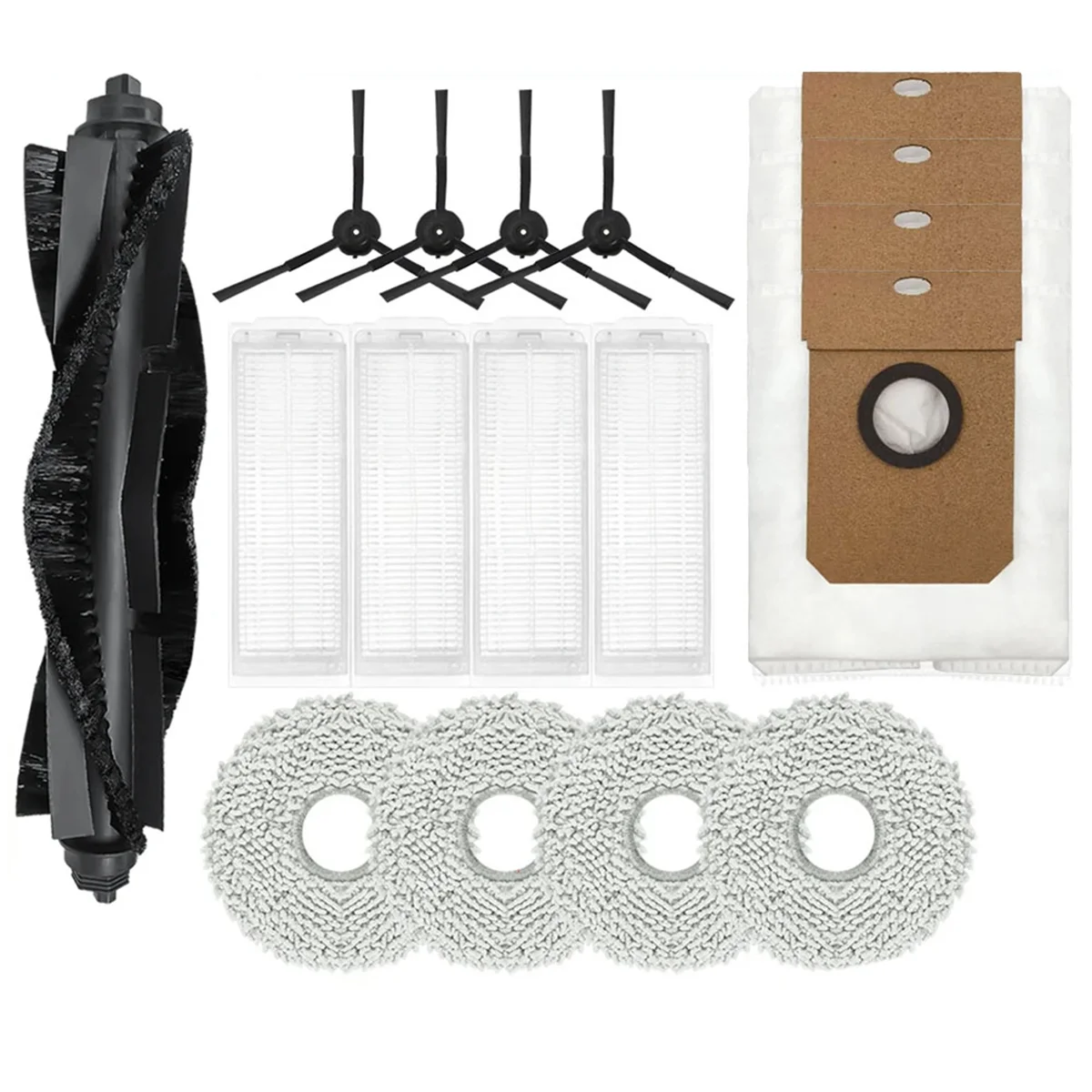 

A58E-Accessory Set for Karingbee S7 Omni Robot Vacuum Replacement Parts Main Side Brush Mop Dust Bag