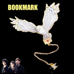 Creative Harried Anime Hedwig Bookmark Metal Creative Cartoon Figure Potters Hermione Malfoy Bookmarks Student Supplies Gift