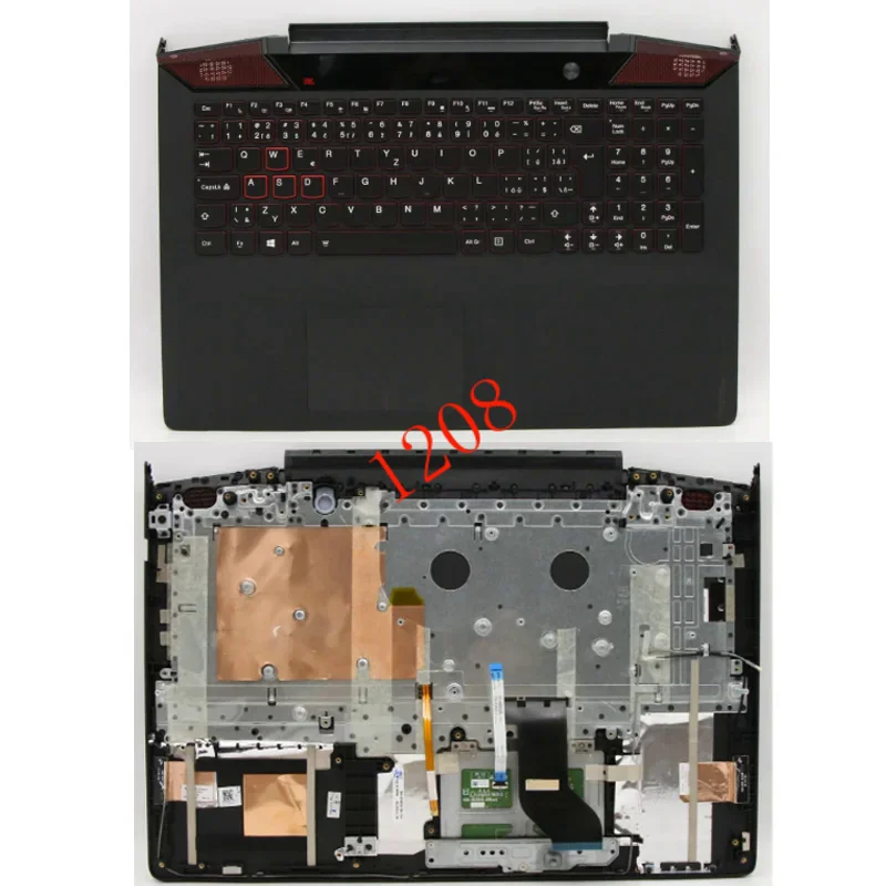 

New for Lenovo IdeaPad Y700-15ISK laptop upper case L 80nv W/KB cz-sk 5cb0k97396