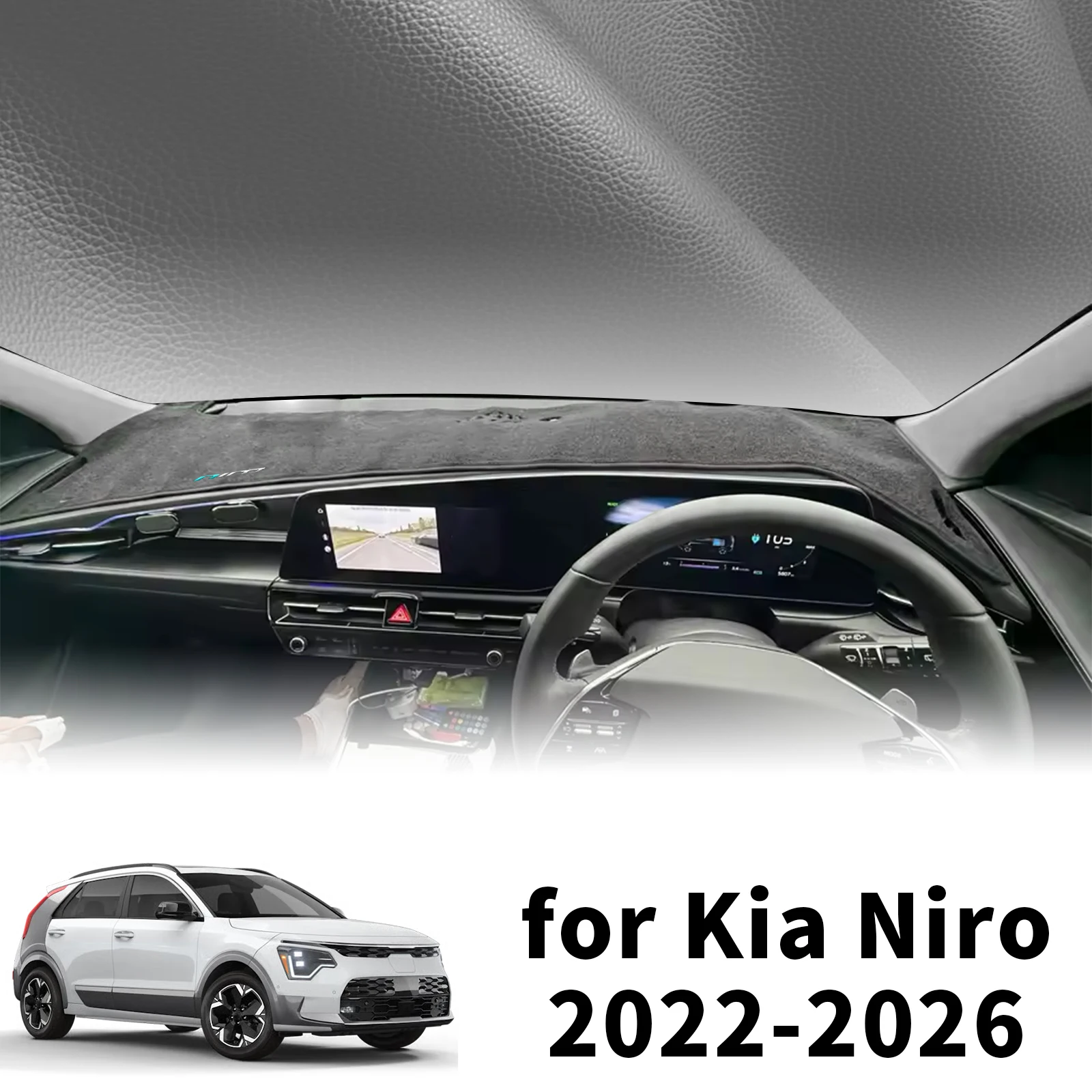 

fit for Kia Niro 2026 2025 2024 2023 2022 Custom Fit Car Dashboard Cover Sunshade Mat Anti‑Slip Dash Protector Pad Accessories