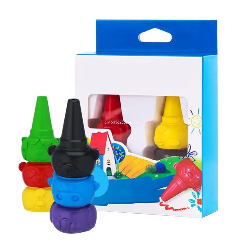 Crayón en forma gota agua 24 colores, bolígrafos para dibujar para niños pequeños, suministros Navidad, y