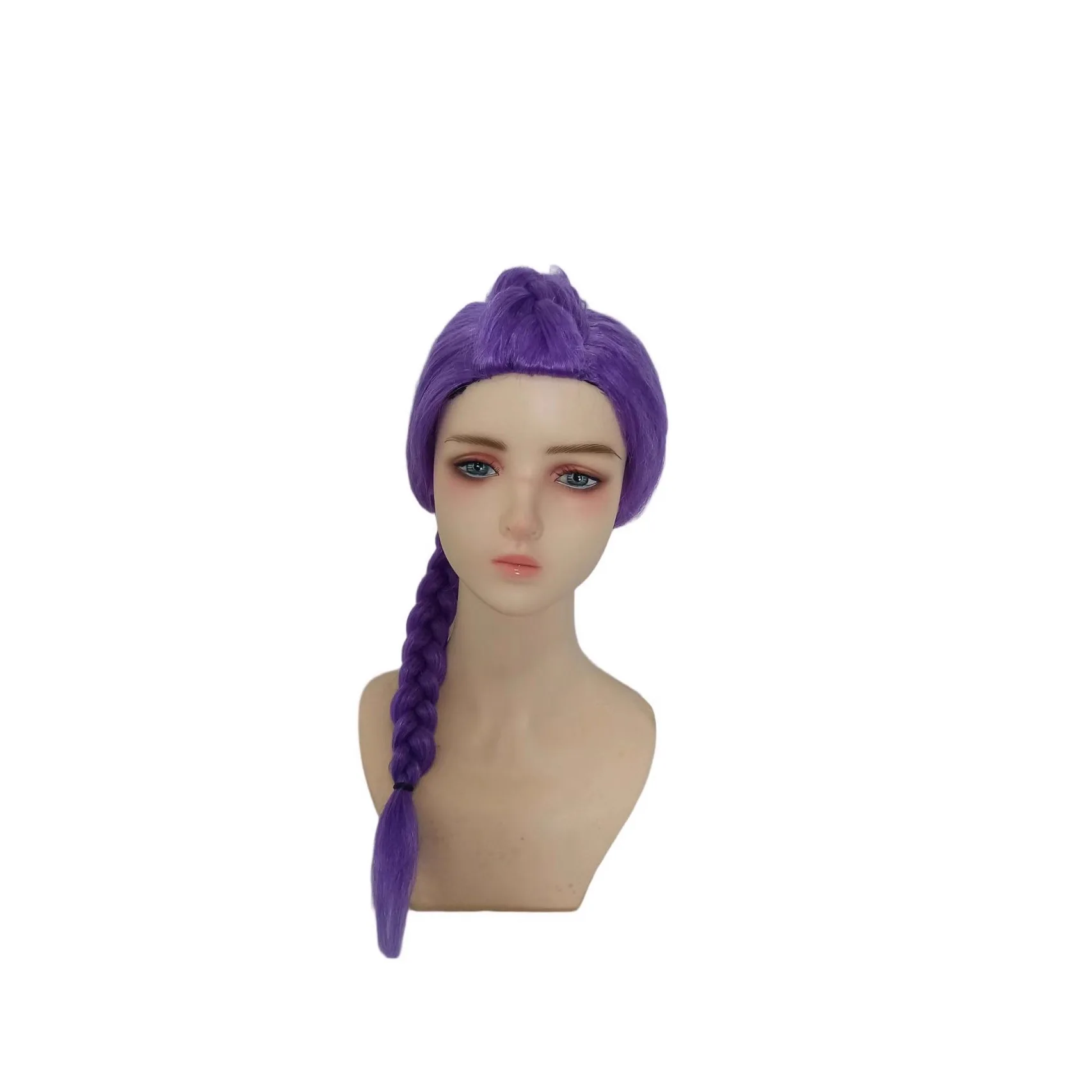 Peluca de Cosplay púrpura Rumi para cazadores de demonios KPOP, pelo sintético resistente al calor, uso diario, regalo de juego de rol para fiesta de Halloween