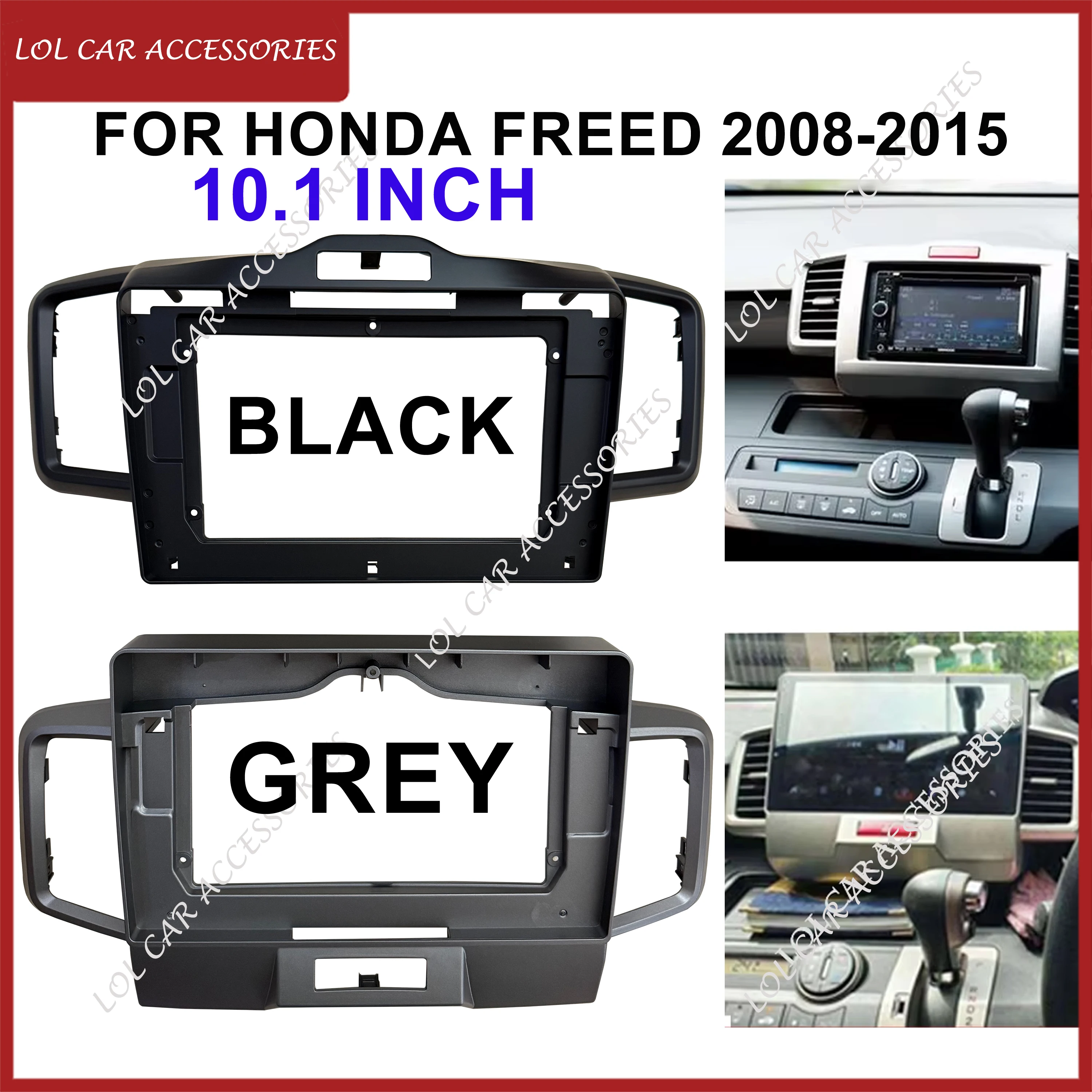 

10.1 Inch For HONDA Freed 2008-2015 Car Radio Stereo Android MP5 Player Fascia Casing Frame 2 Din Head Unit Dash Cover