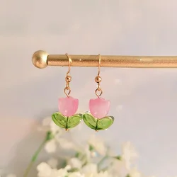 Tulip Earrings, Cute Flower Earring,Botanical,Jewelry