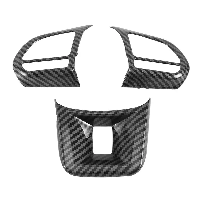 New 3Pcs/Set ABS Car Steering Wheel Button Cover Sticker Interior Decoration For MG5 MG6 MG HS ZS Car Styling