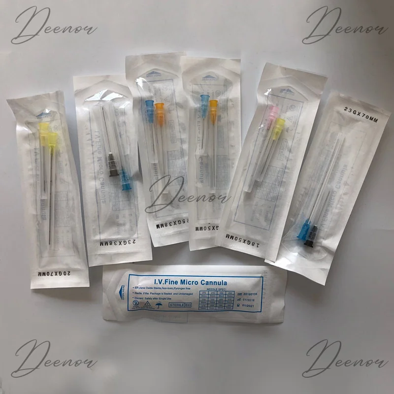 Sterile Blunt Cannula 25G 27G 38mm 50mm18G 22G 70mm Disposable High Flexible Single Packaged Microcannula Blunt tip Cannula