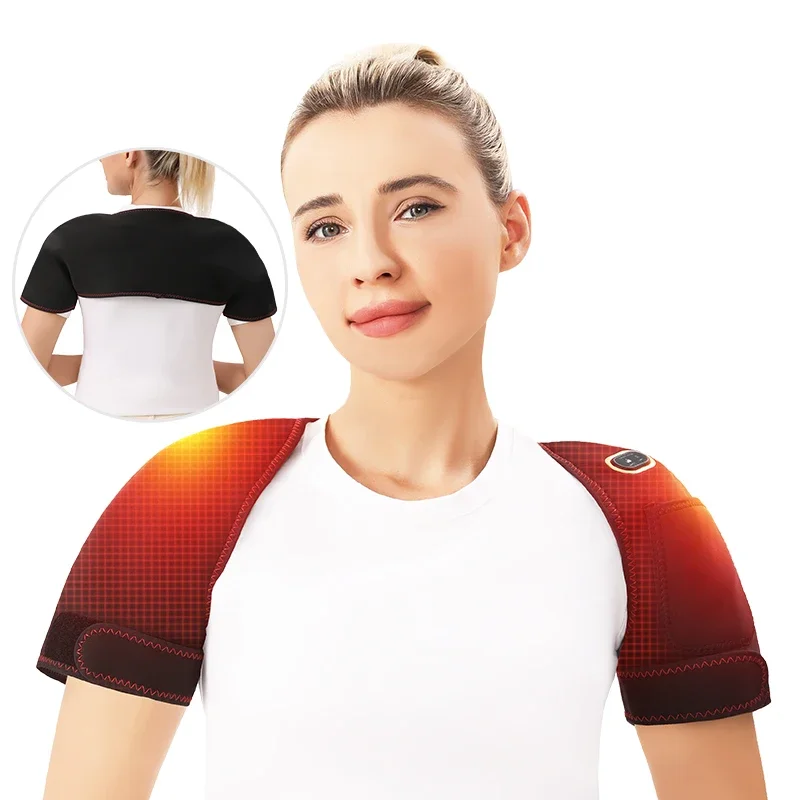 

Heating Shoulder Back Pad USB-Powered Winter Warm Shawl Vibration Kneading Thermal Therapy Back Pain Relief Muscle Relaxation