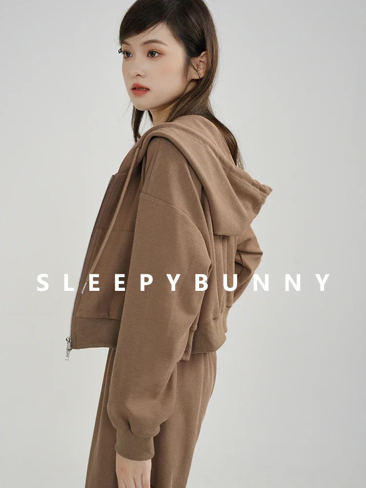 3-Piece Women Sporty Lounge Set Zip-Up Cropped Hoodie Tank Top High Waist Wide-Leg Pants Casual Streetwear Tracksuit Outfit