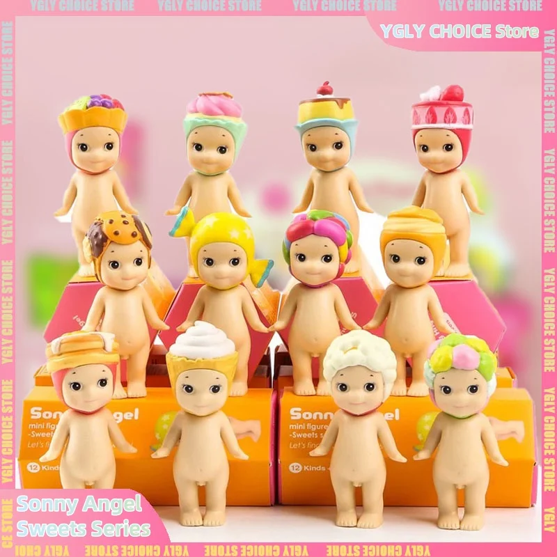 

Sonny Angel Sweets Series Мини-фигурка Mystery Box Коллекционная кукла Модель украшения стола Орнамент Подарок Мини-Черуб Куклы Игрушка