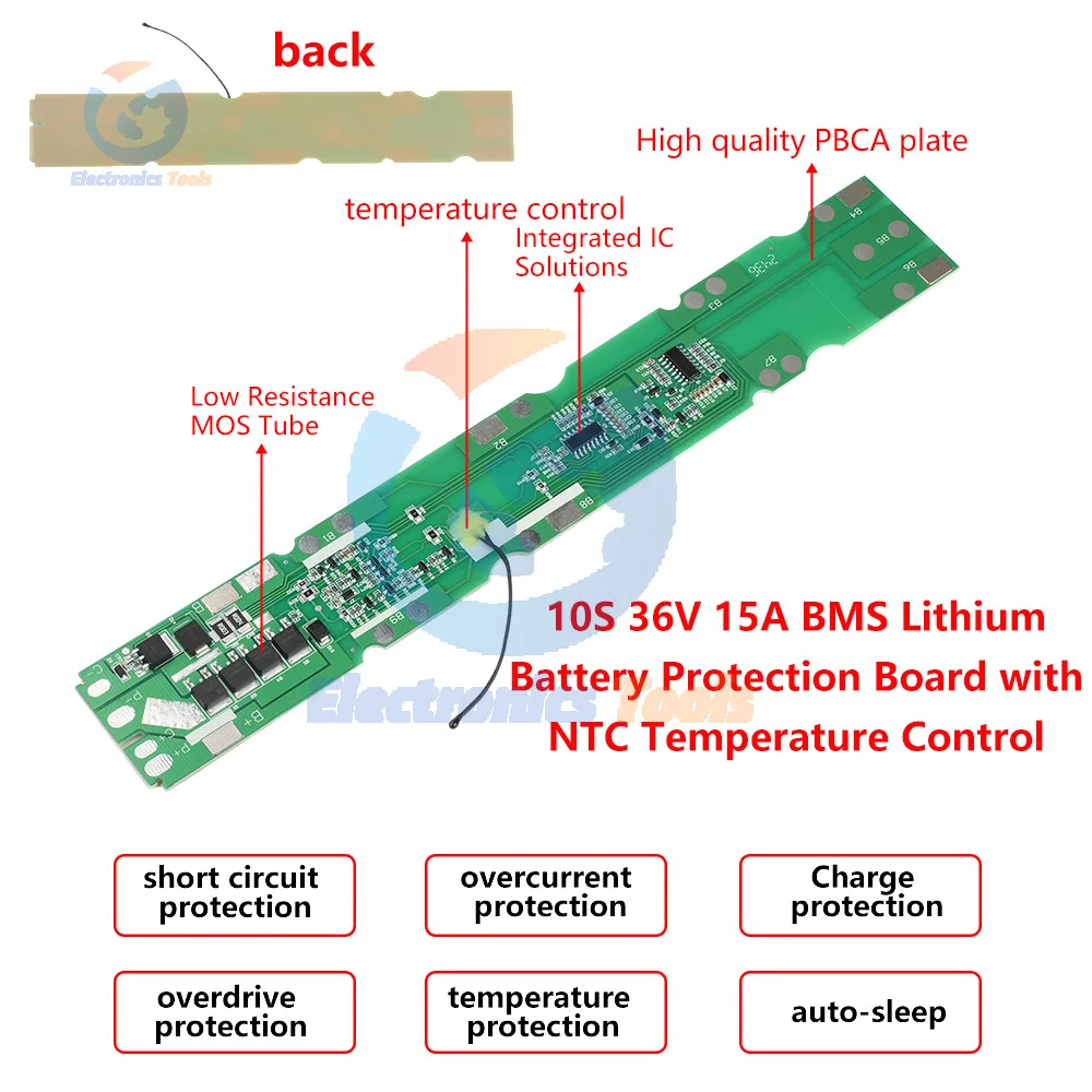 10S 36V 15A Bms Lit… - image