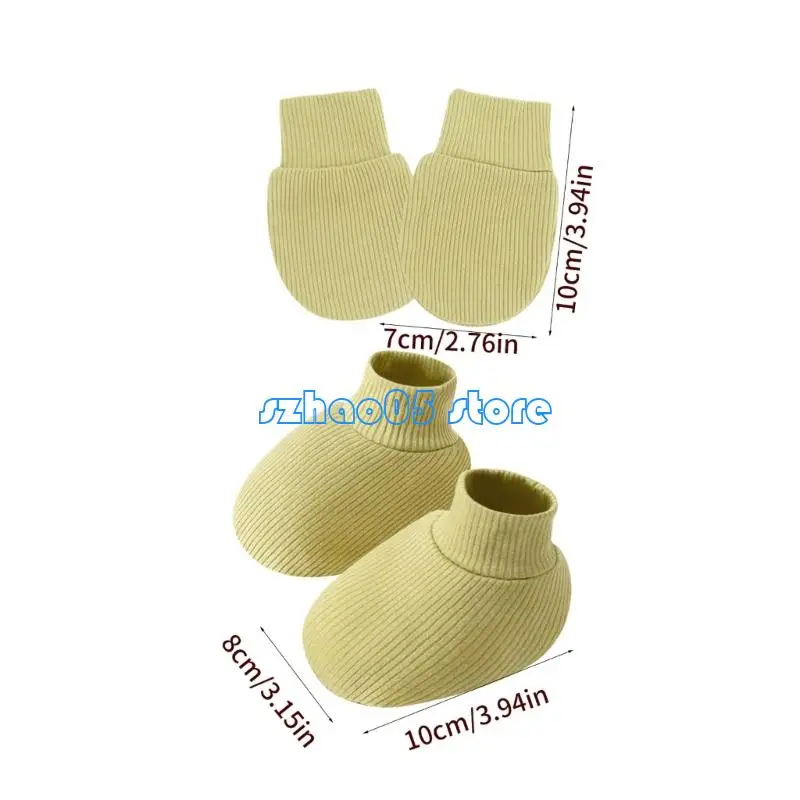 85le luvas elásticas para recém-nascidos com meias antiderrapantes para proteções pele infantil 0 a 6 meses luvas para