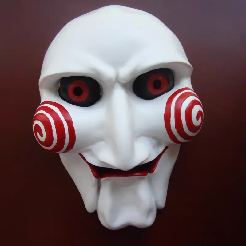 

Высококачественная маска Билли из фильма «Пила» из смолы, реквизит для косплея, костюм на Хэллоуин, декор для вечеринки, украшение для дома с привидениями, подарок для коллекционера