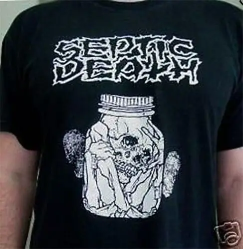 Septic Death T Shirt punk kbd conflict nausea mob47 dystopia wolf brigade disfear long or short sleeves