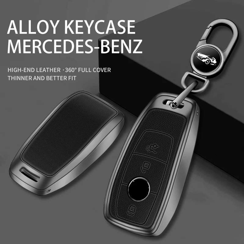 

Cow Leathe Car Key Case Cover Shell Protector For Mercedes Benz A B C E S Class W204 W205 W212 W213 W176 GLC CLA AMG W177