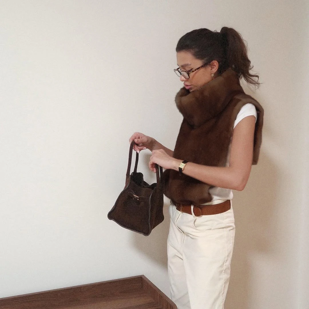 Lässige grüne Pelzjacke für Damen, schicker Kragen, lässige lose Jacke, 2025, Winter-Dame, neue tägliche modische Pendler-Straßen-Oberbekleidung