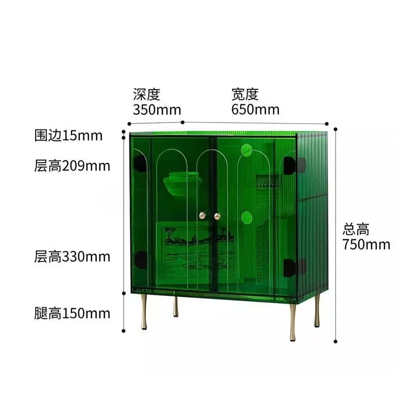 

Luxury Dining Cabinet Acrylic Sideboards Living Room Buffet Display Wine Cabinet Sideboard Restaurant Storage 가구 Kitchen Cabinet