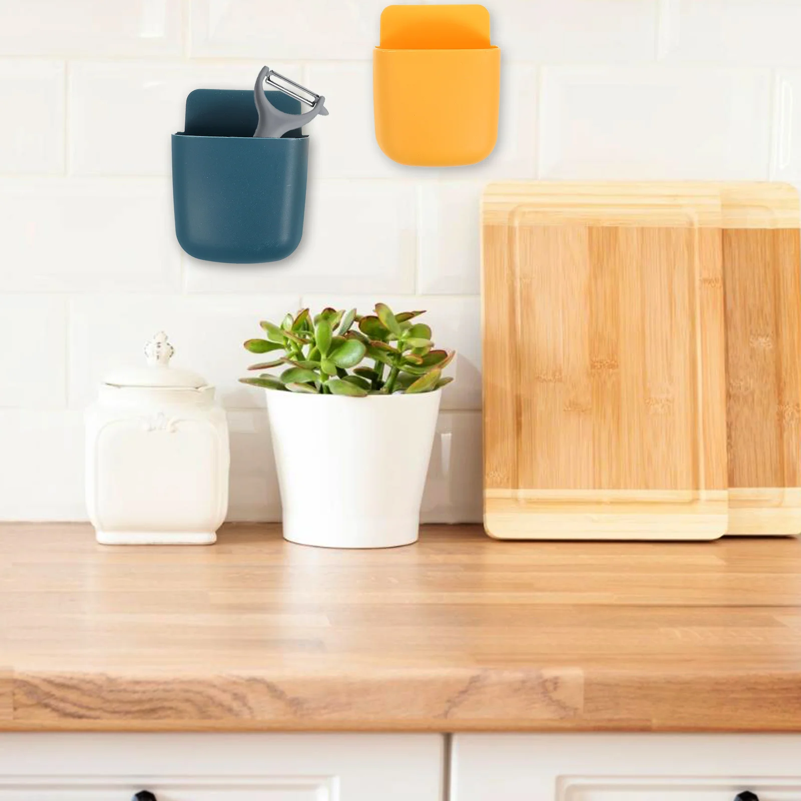 

5Pcs Home Storage Shaped Waterproof Container for Remote Control Stationery Cosmetics USB Cable Organizer Living Room