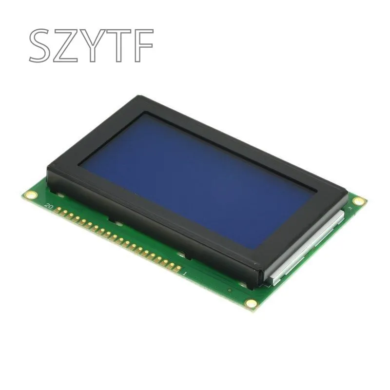 12864C 3.2 Inch 128*64 LCD Screen Module LCD Display Module Blue IIC/I2C 5V KS0108 image 3