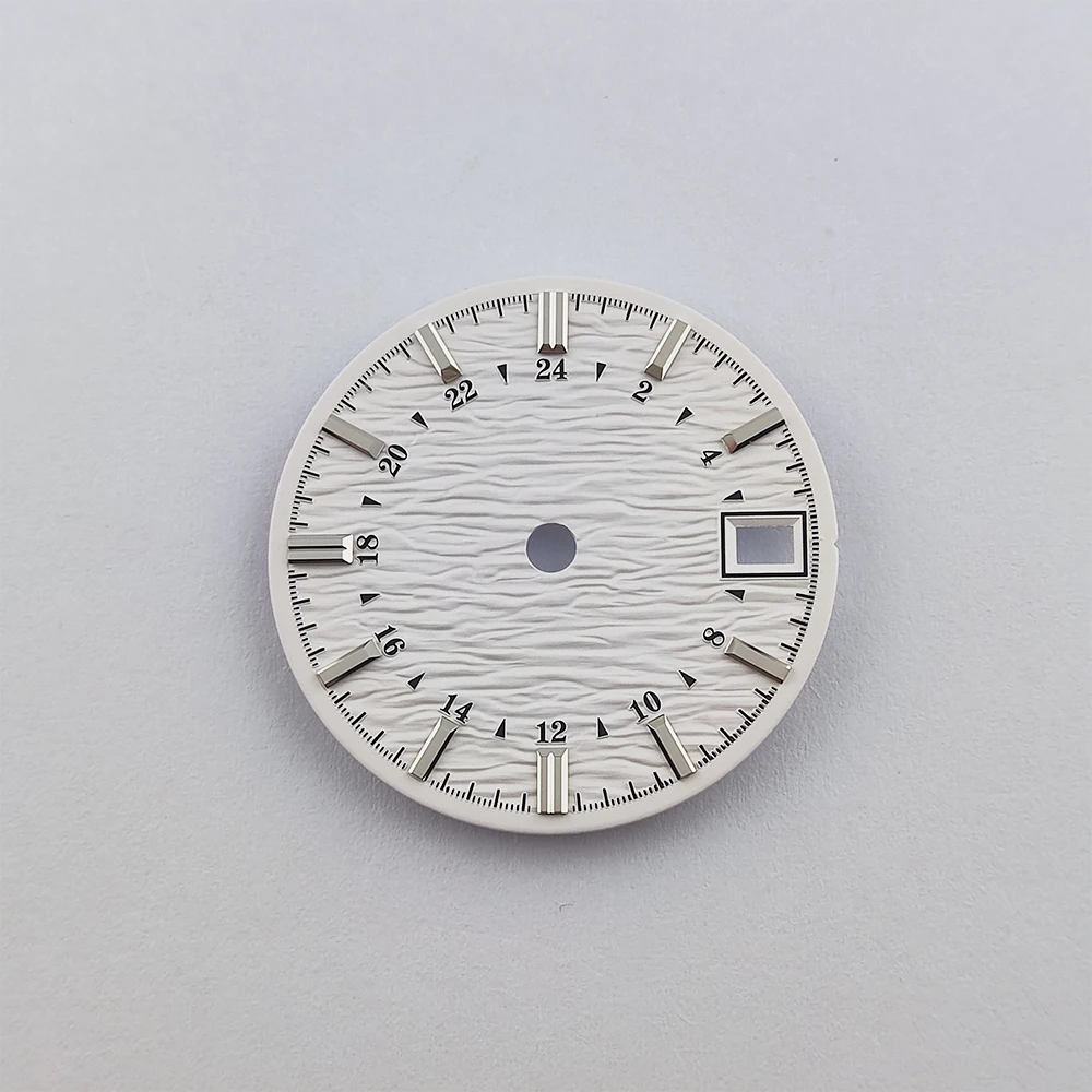 nh35 dial High-quality 28.5mm water ripple Watch dial watch parts For nh35/nh36 movement watch Accessories Customizeable logo