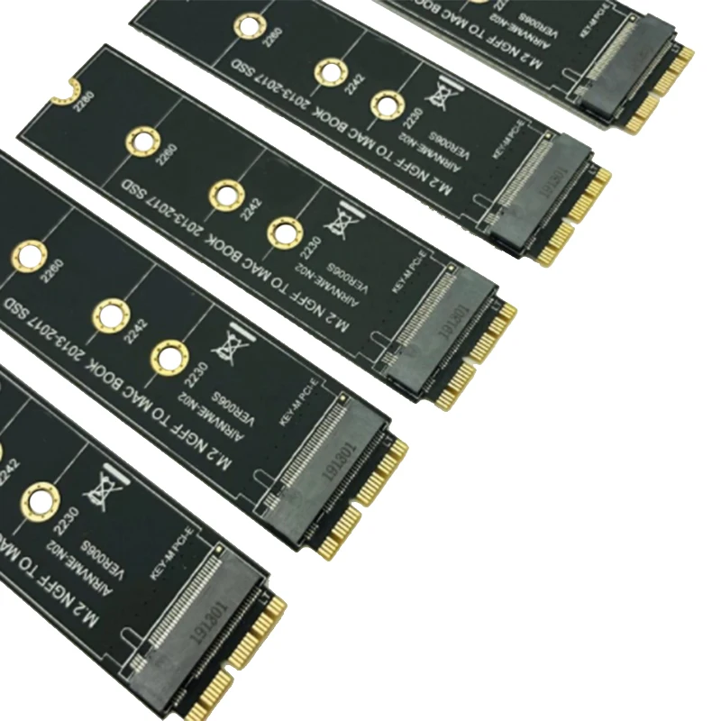 NEW-5Pcs NVME M2 SSD 어댑터 변환 카드, 에어 프로 레티나 2013-2017 NVME/AHCI SSD 업그레이드 키트, A1465 A1466