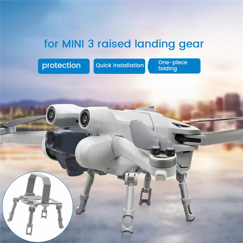 

# Складное шасси с защитой 245N для Mini 3 Pro/MINI 3, удлинитель ножек полетной высоте, аксессуары для быстрой установки (серый)