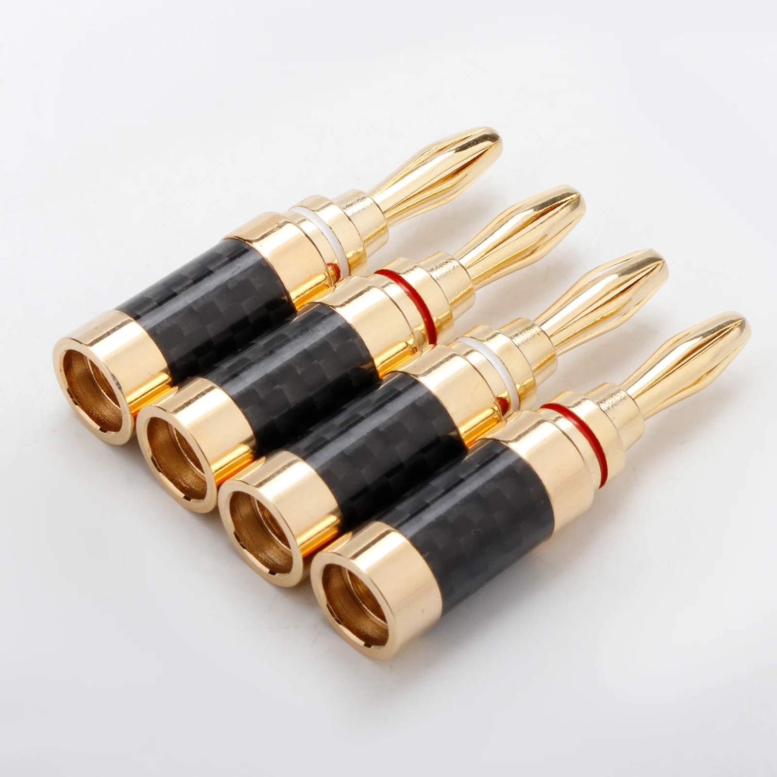 Bananenstecker-Anschluss, Kalble-Lautsprecherserie für rosévergoldete Stecker aus Carbor Fiber – Detail 9