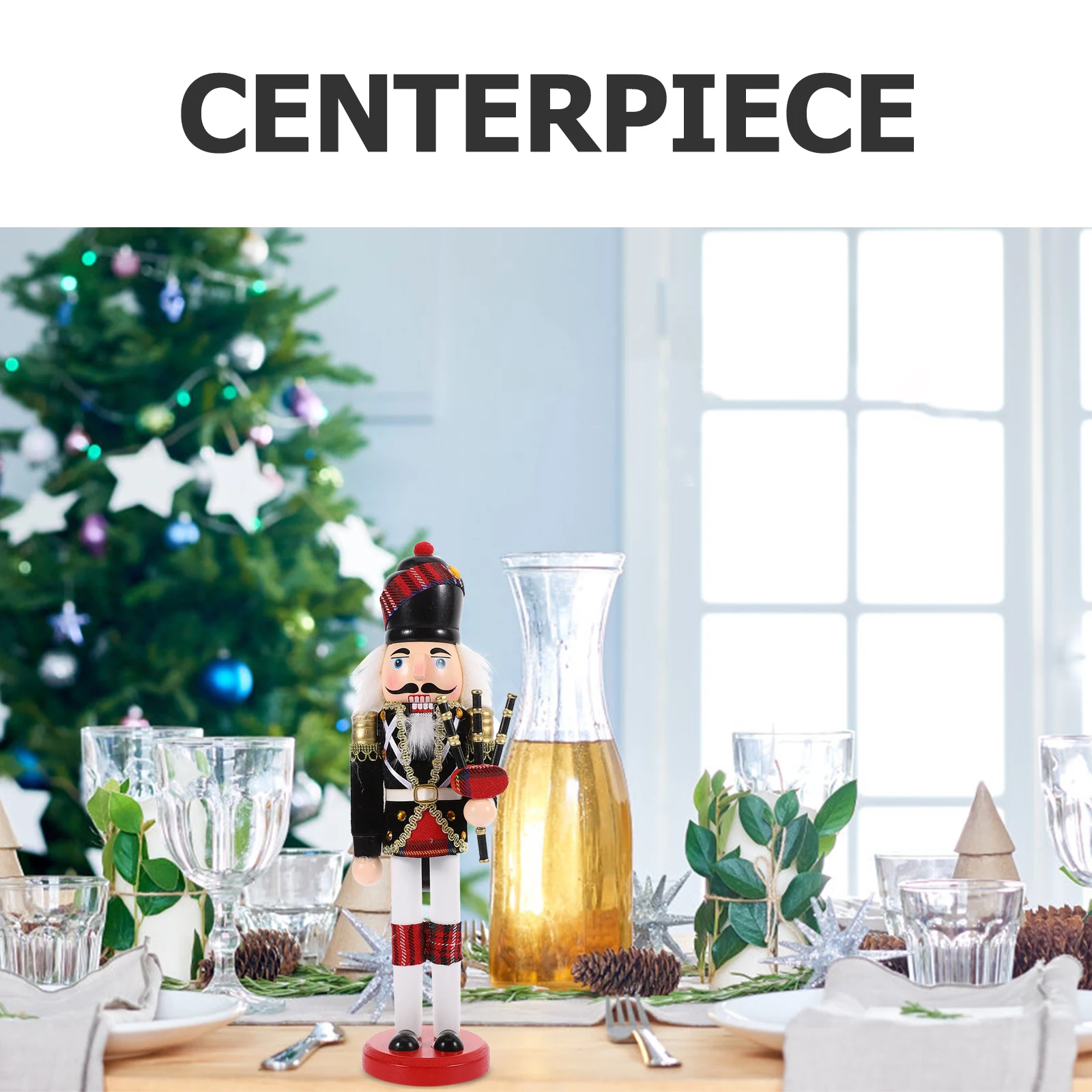 

Nutcracker Puppets Wooden Christmas Decor Traditional Xmas Gift Desktop Nutcrackers Man Craft Bright Color Holiday Ornament Home