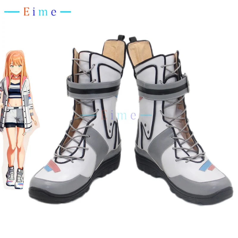 

Sumika Shiun обувь для косплея Хэллоуин карнавальные ботинки игровой реквизит для косплея аксессуары обувь из искусственной кожи белые ботинки на заказ