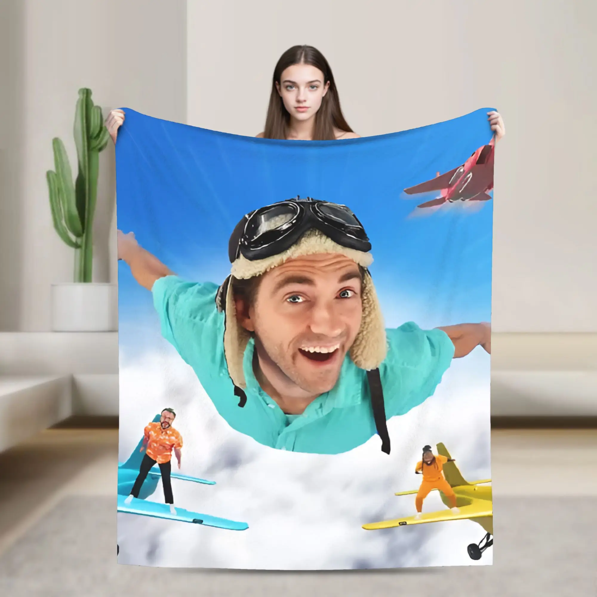 

Danny Go Cartoon Blanket Quality Warm Soft Bedding Throws Winter Decorative Couch Chair Aesthetic Bedspread