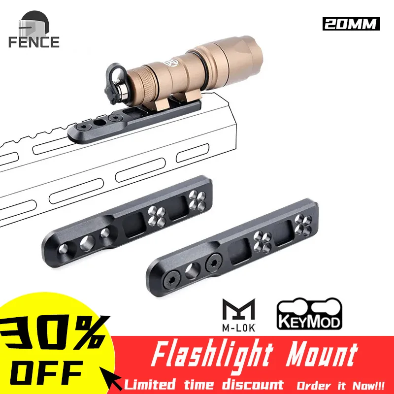 WADSN Thorntail2 Light Flashlight Mount Mlok Keymod Handguard Rail Tatical Surefir M300 M600 Weapon Scout Light