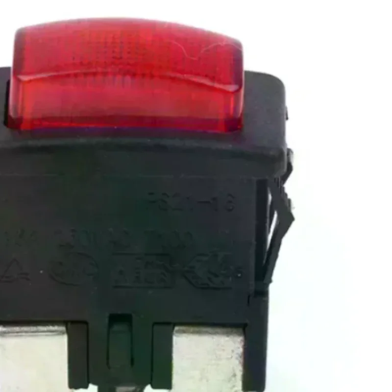 4Pins 16A PS21-16 Self-Lock On Off Push Button Rocker Switch With Light Heater Electrical Touch Switch For Vacuum Cleaner