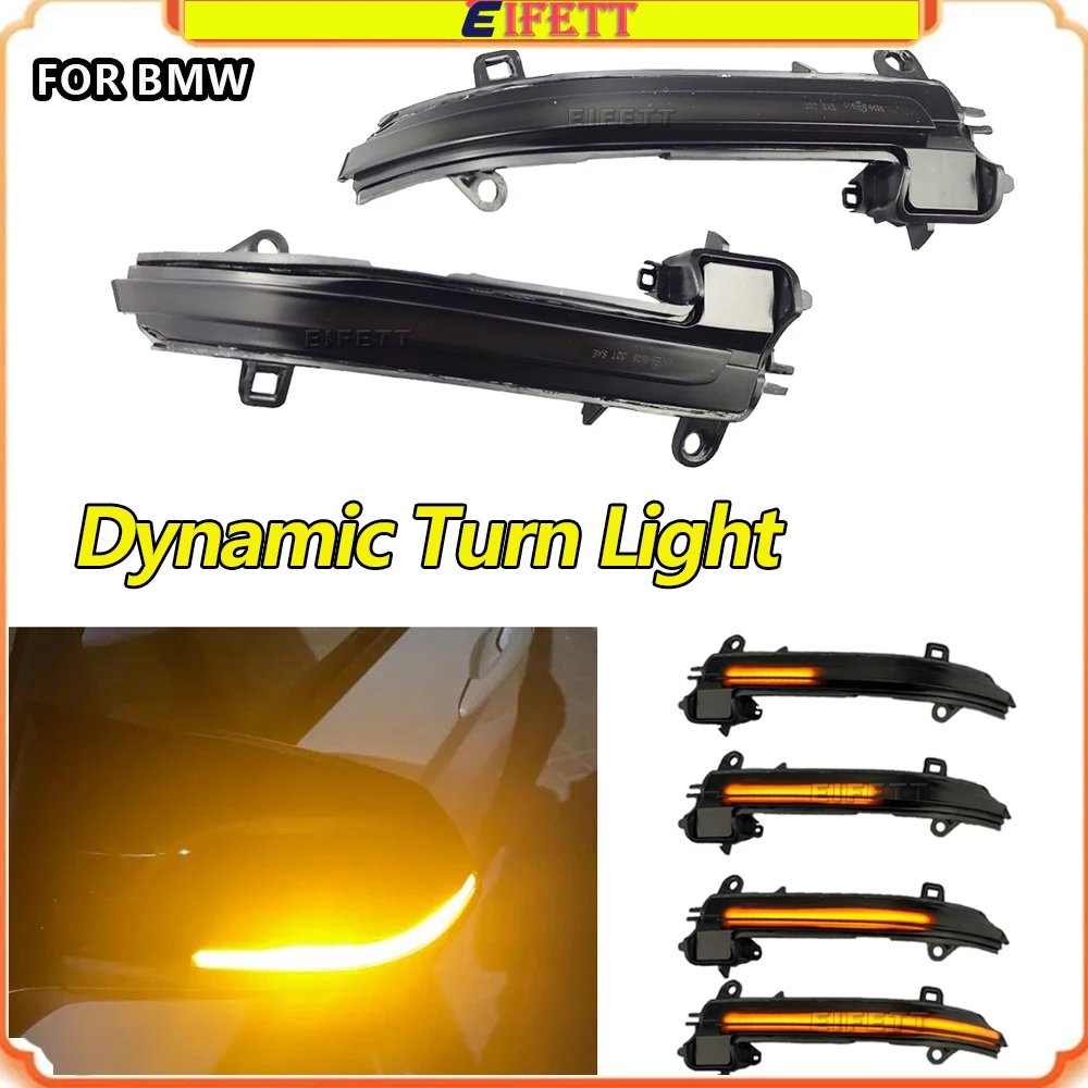 

LED Dynamic Turn Signal Blinker Side Mirror Indicator Light Fit For BMW 1 series F20 F21 2012-2017 2 series F22 F23 2014-2017