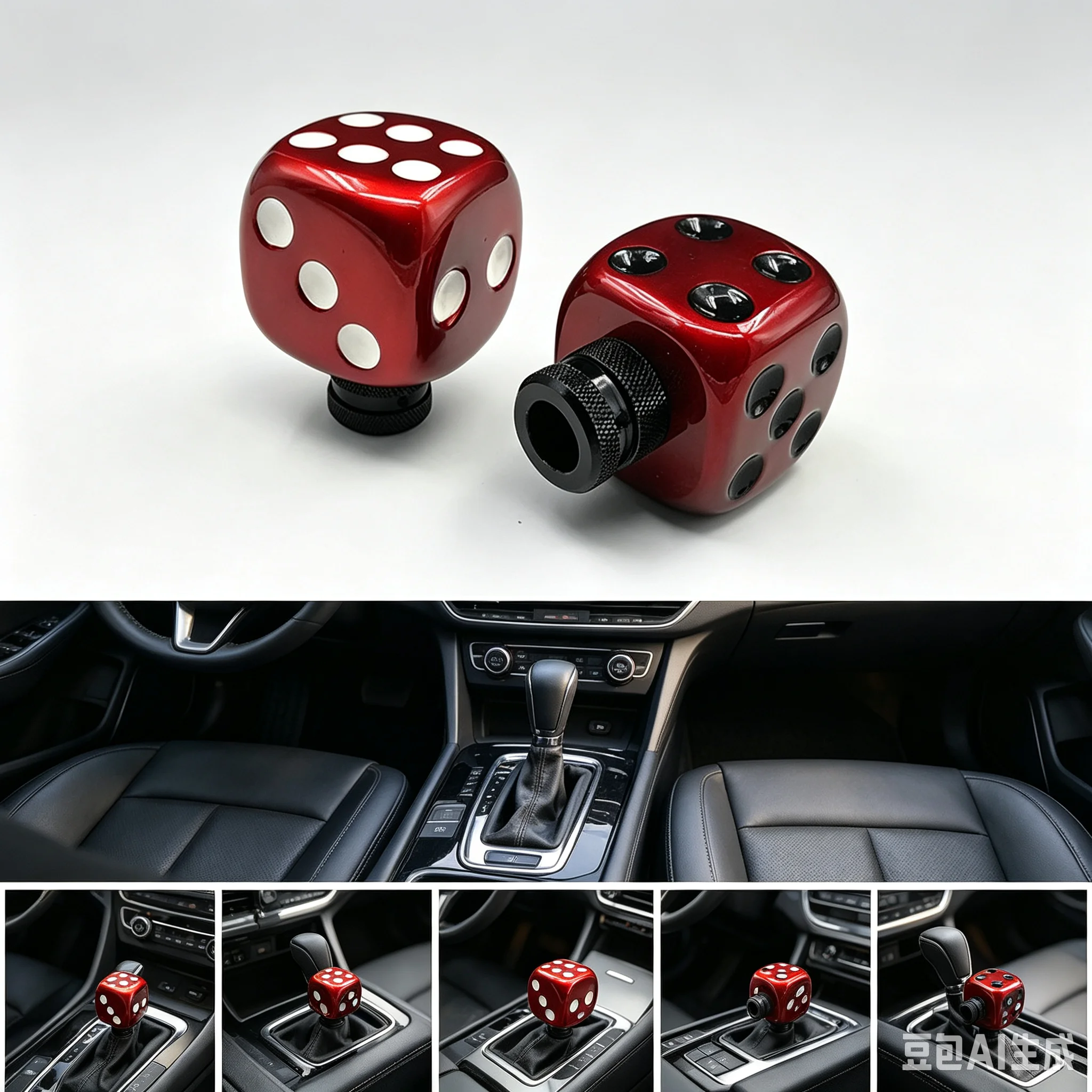 Universal Car Manual Resin Shifter Gear Shift Knob Cover Stitch Shifter Lever