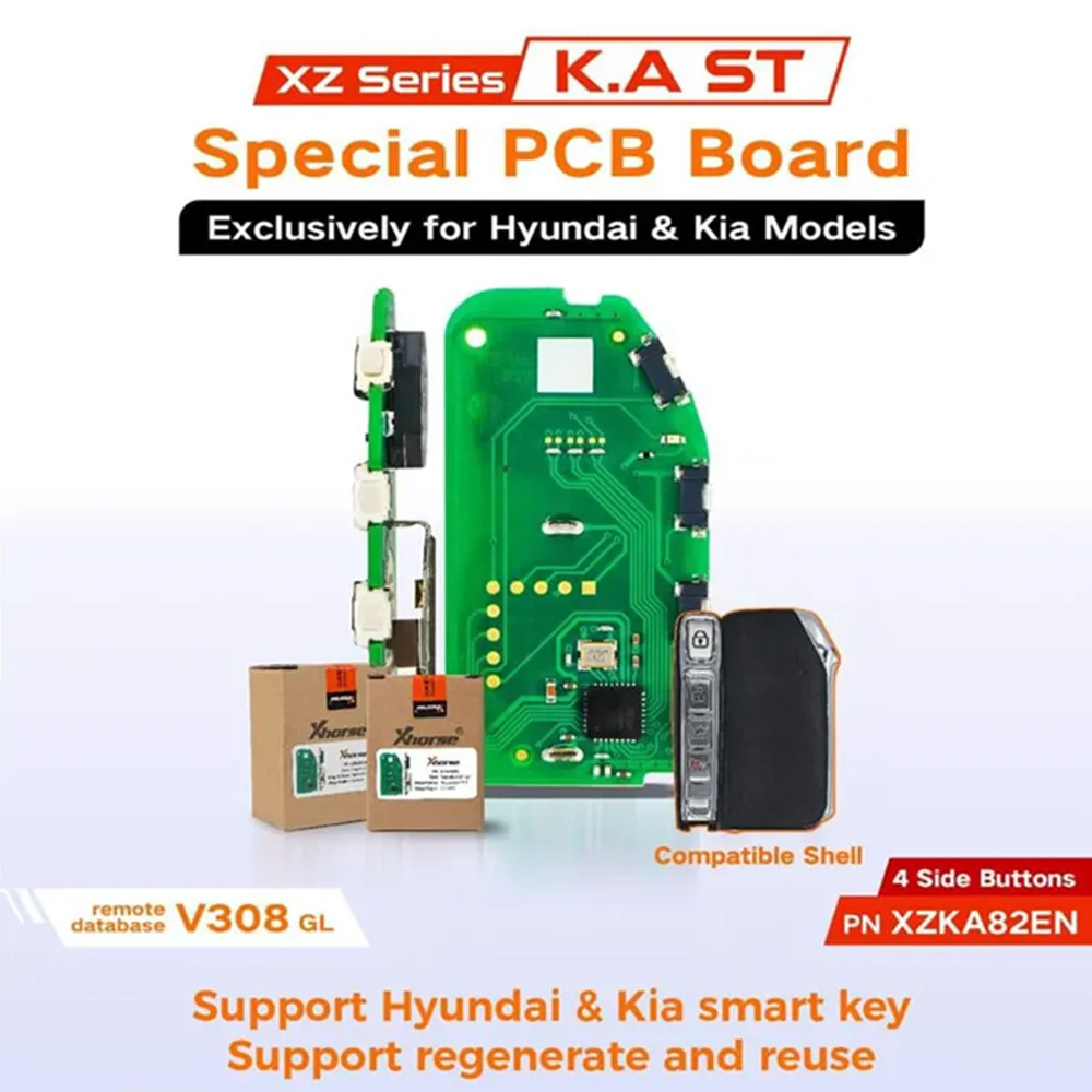 

1/3/5PCS Xhorse XZKA82EN Special PCB Board Exclusively For Hyundai For Kia Smart Key Support Regenerate And Reuse