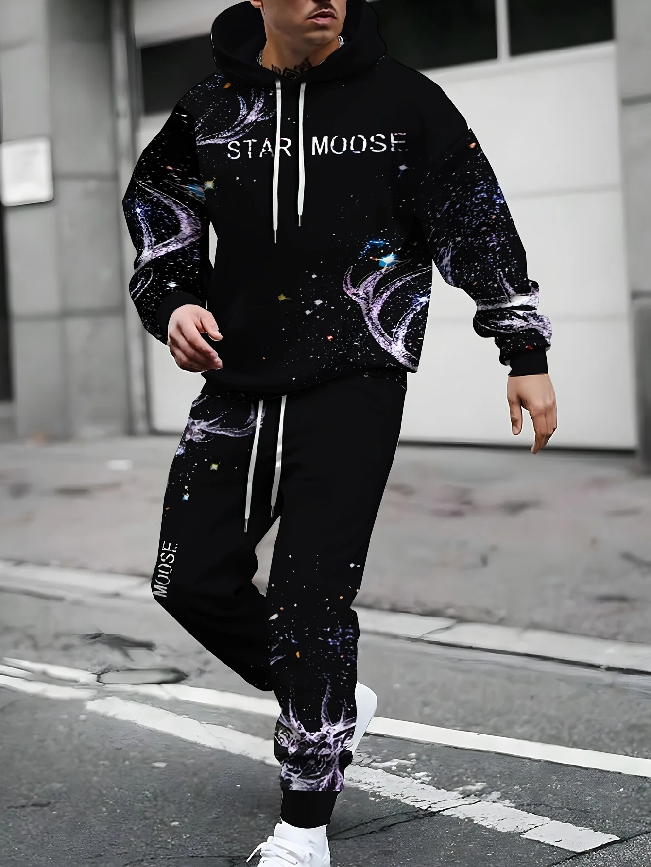 

2025 Winter/Autumn Hoodie and Sweatpants Set Fashionable Streetwear and Home Leisure Unisex Style Classic 3D Printing Clothes