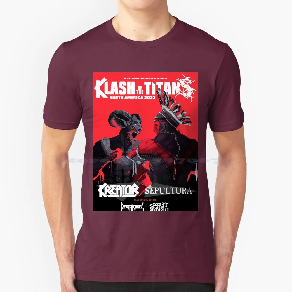 

Футболка Klash Of Titans America Tour 2023, 100% хлопок, футболка Klash Of Titans America Tour 2023