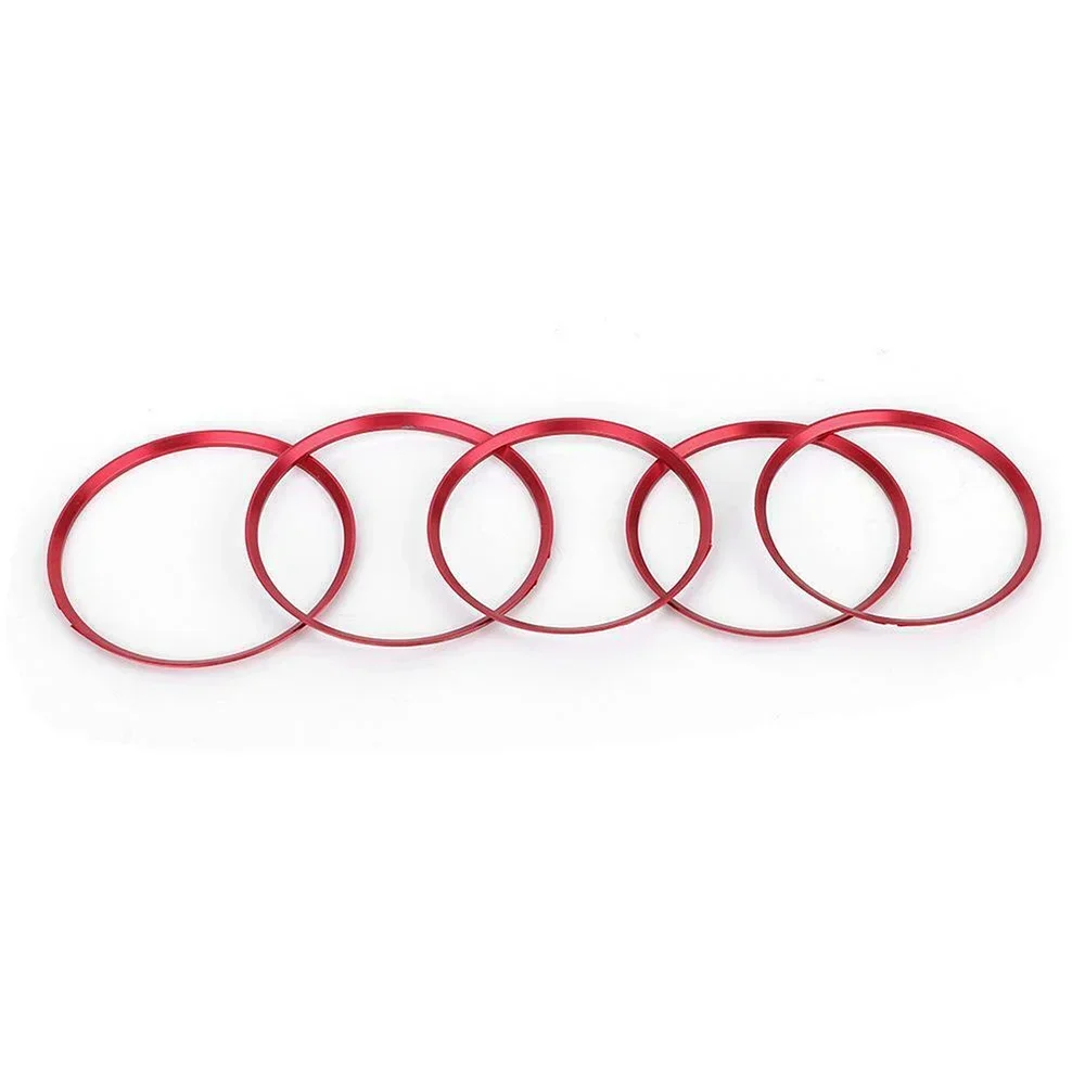 5pcs Red Blue  Aluminium alloy Front Air Conditioning Outlet Circle decoration for Mercedes Benz GLA 260 CLA 200 A/B class 180