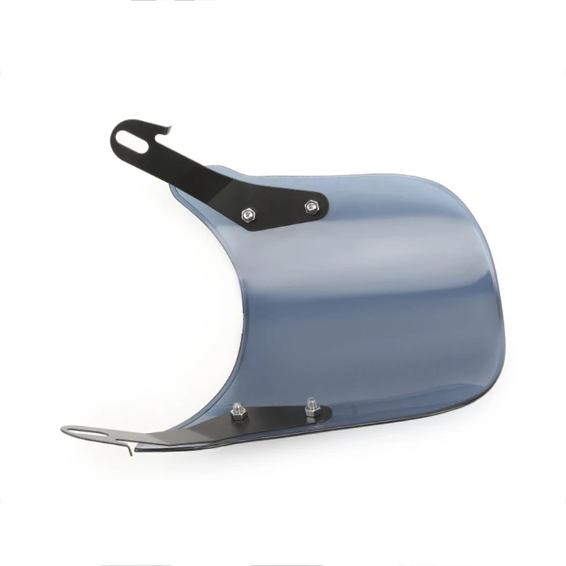 0XXD Windscreen Retro Motorbike Flyscreen Clear Windshield Shield Protects From Debris for Various Motorcycle Models