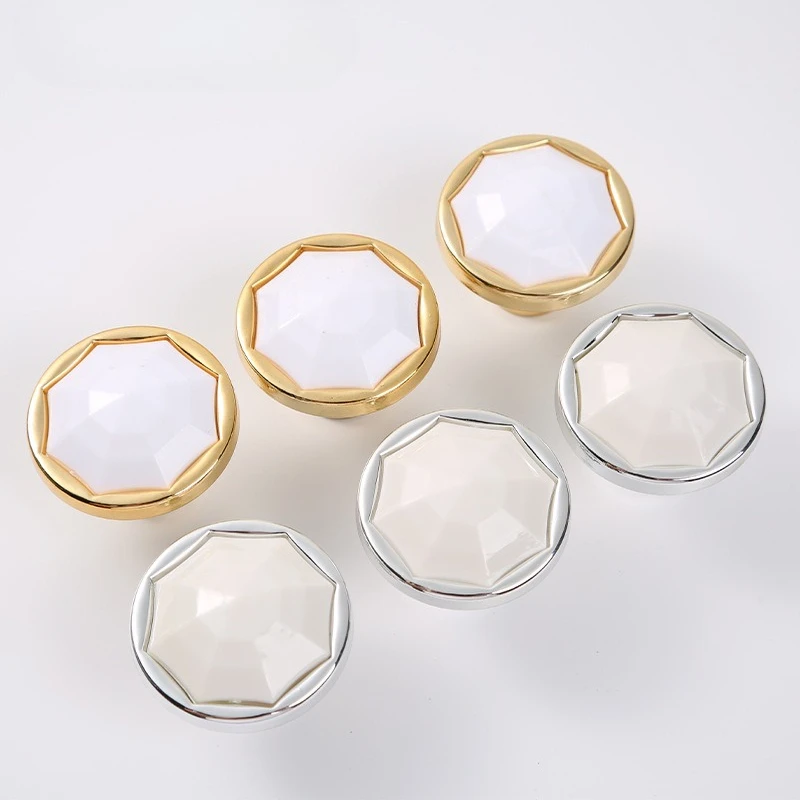 ABS Cabinet Pulls Drawer Knobs Handle Simple Plastic Double-spell Cabinet Wardrobe Knob Single Hole Furniture Hardware Handle