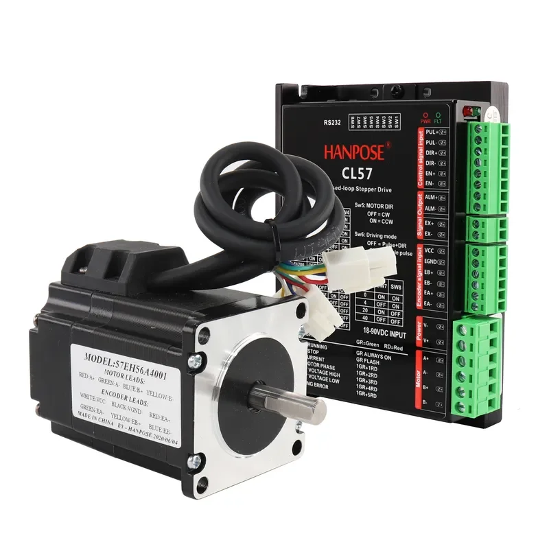 57CME13 4.0A servo stepper motor 57EH56A4001 closed-loop motor engraving 1.3N.m encoder 2-phase CL57 drive stepper motor nema
