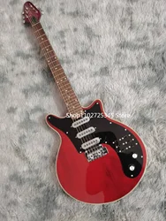 Electric Guitar with Mahogany Fingerboard, Gold Accessories, Vibrato Bridge, the Seller, The Freight