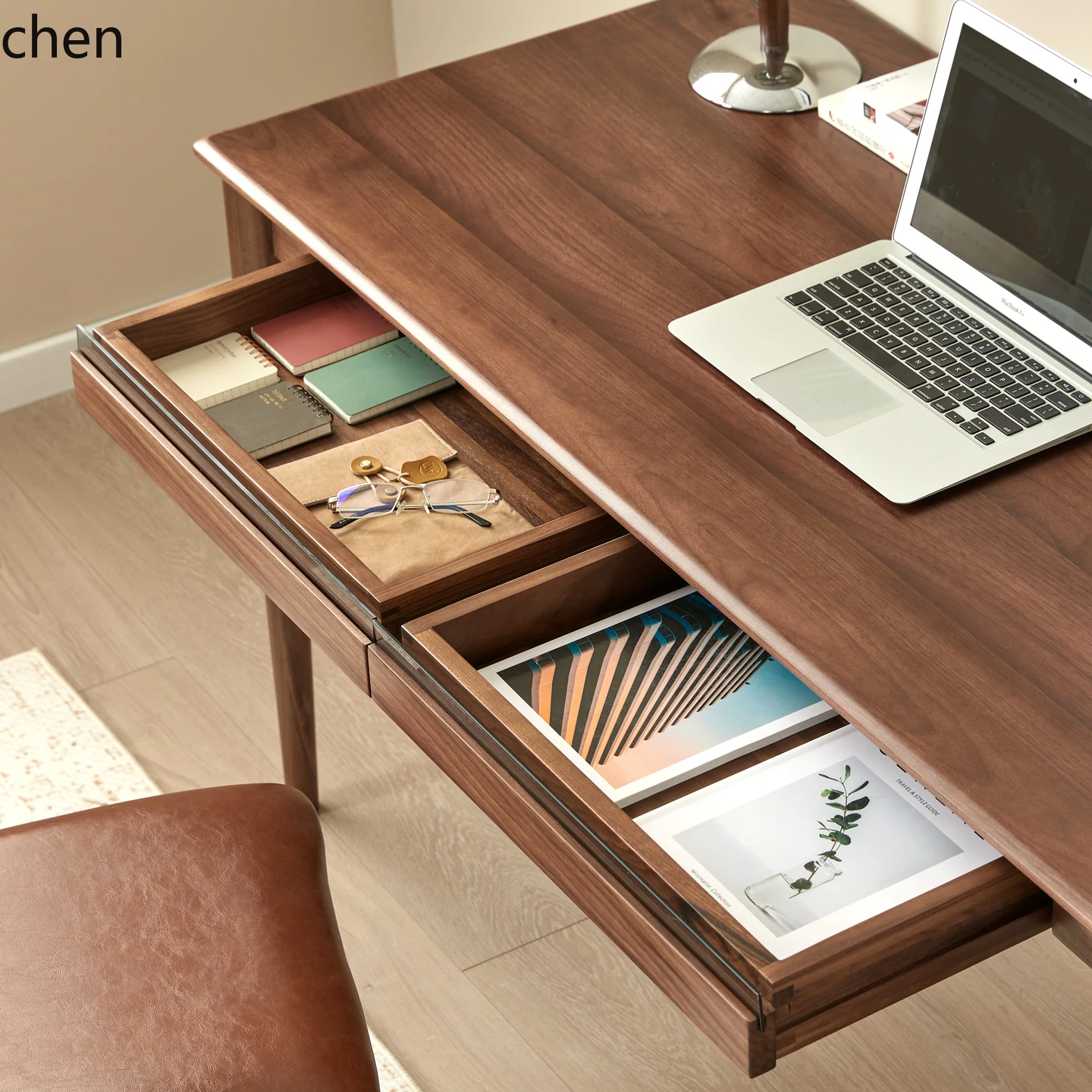 HT all solid wood desk home bedroom study simple learning  office computer desk