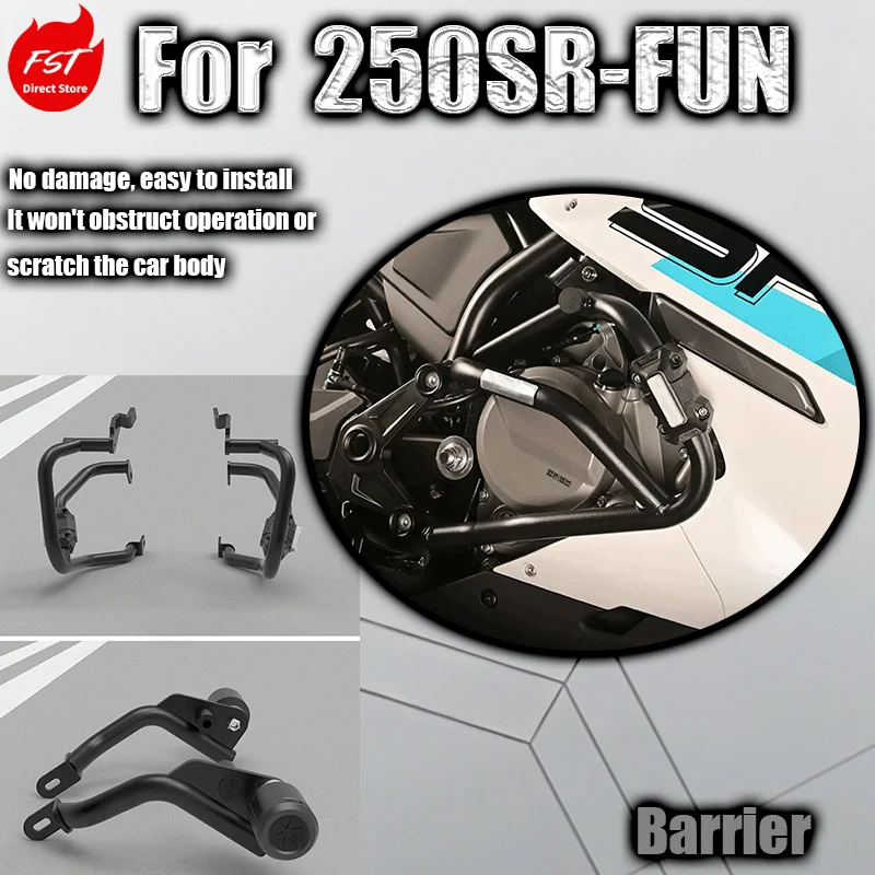 

Fits 250SR-FUN Elastic Crash Slider Racing Guard 250SR Bumper Modification Parts