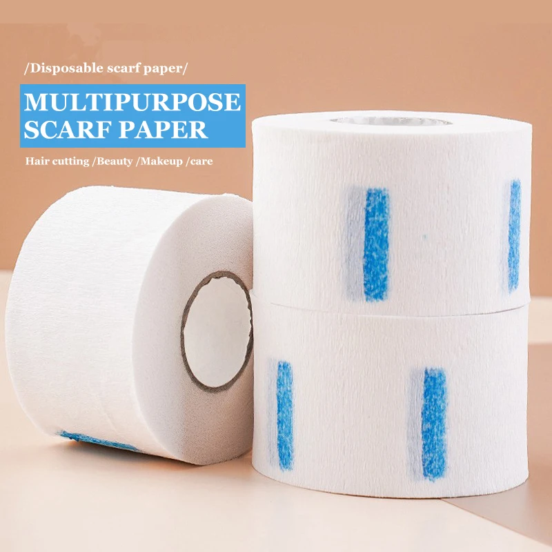 2026 Barber Professional White Neck Paper Disposable Tissue Collar Tapes for Salon Hairdressing Necks Covering Tool
