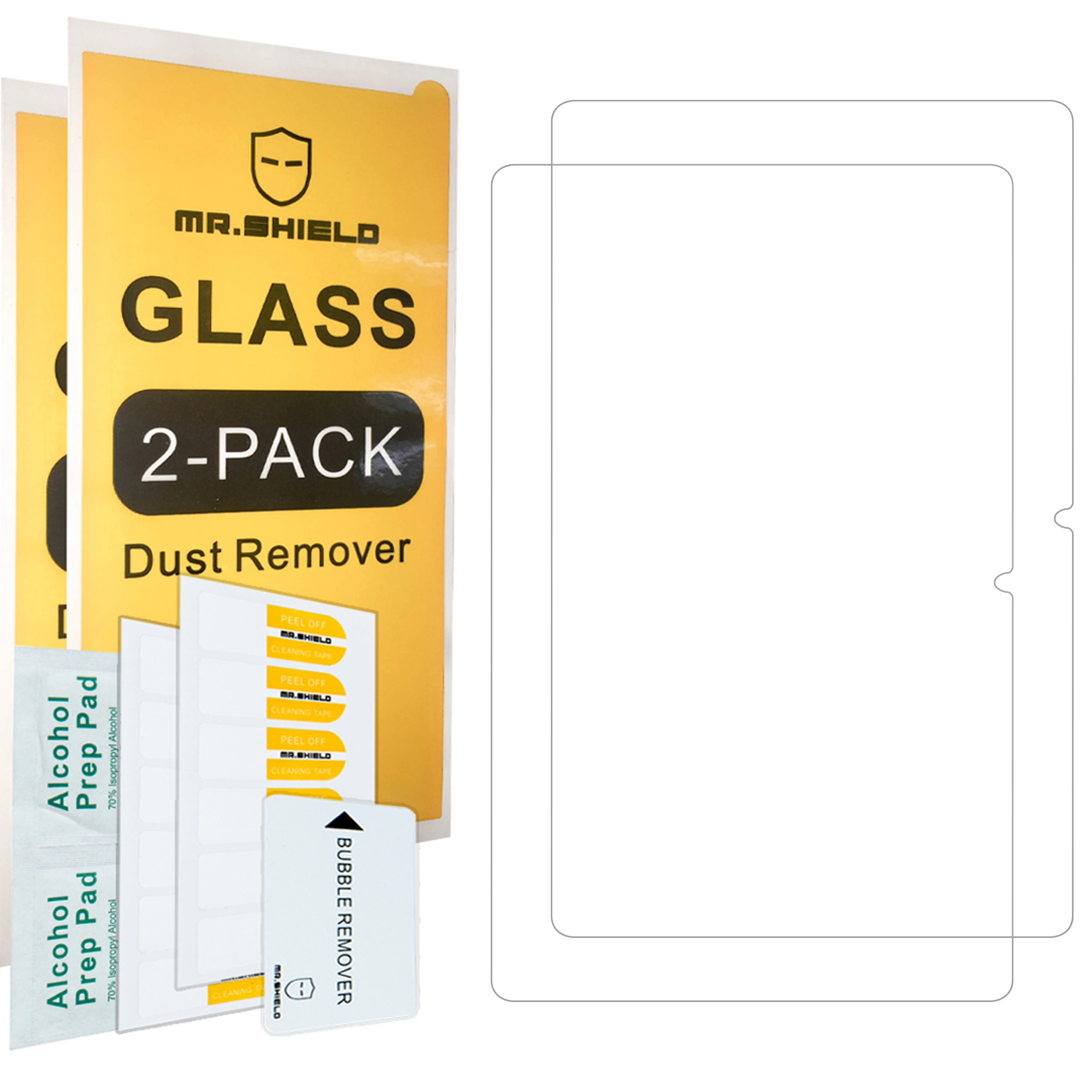 Mr.Shield Designed For Motorola Moto Tab G62 Tablet [Tempered Glass] [2-PACK] Screen Protector with Lifetime Replacement