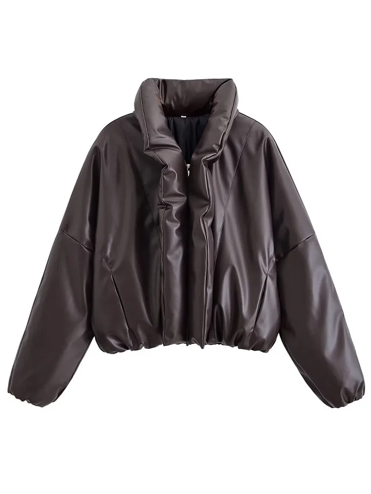 

HH женские модные короткие куртки с отложным воротником, однотонные женские зимние уличные стильные пальто на молнии с длинными рукавами