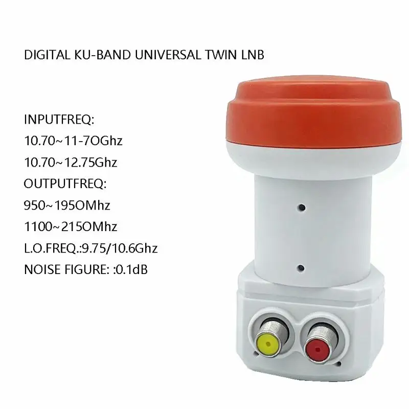 * Digital KU-BAND Universal Twin Dual LNB Linear Converter Satellite TV Receiver 1080P Full HD For The New Tricolor 75 Satellite