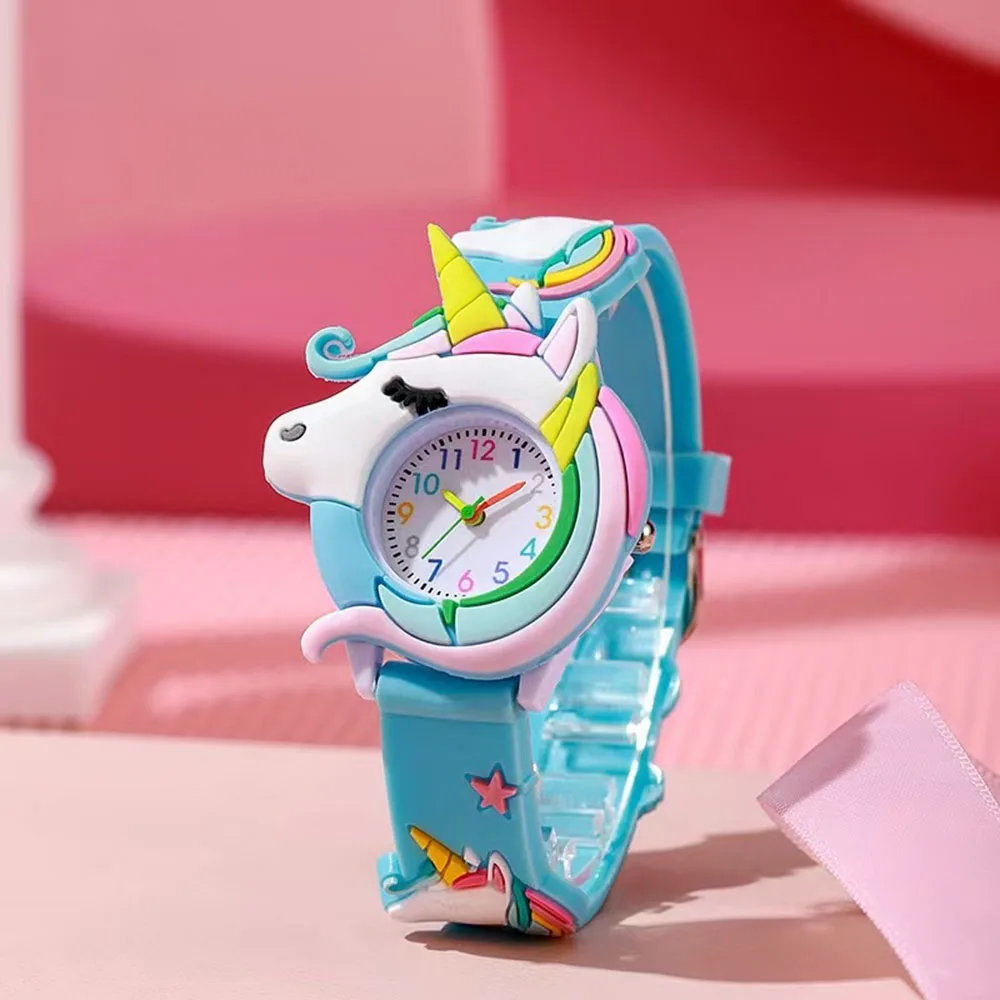 

Unicorn Silicone Band Children's Watch Girl Cute Cartoon Quartz Watch Kids Watches Boys Girl Watches