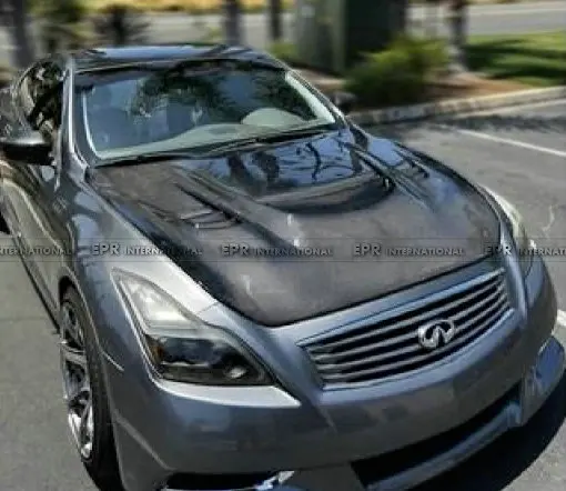 FOR M Type Vented Hood (2 Door only) for Infiniti G37 Coupe - Enhanced Heat Dissipation, Precision-Matched Structure